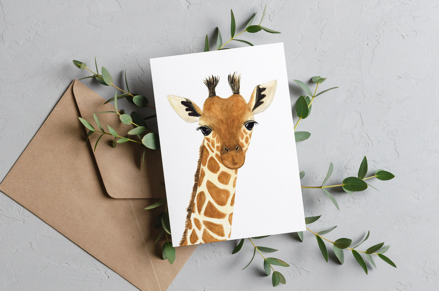 Giraffe Greeting Card