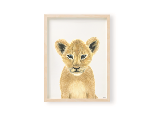 Lion cub print