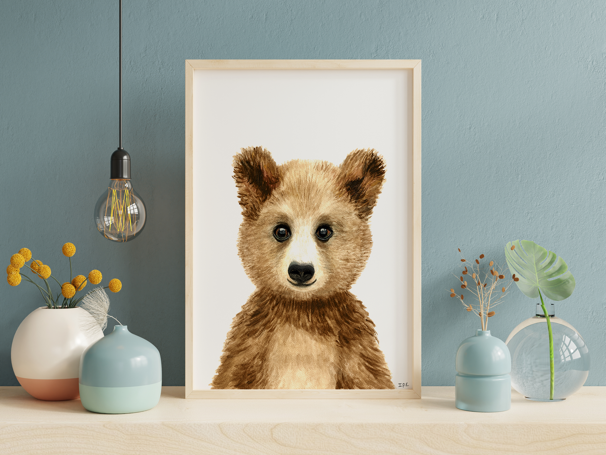 Framed bear 